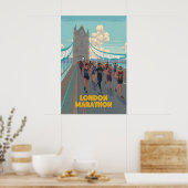 London Marathon Reisposter Poster (Keuken)