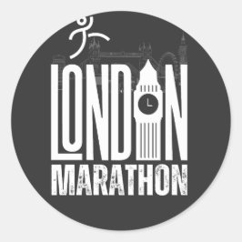 London Marathon Ronde Sticker