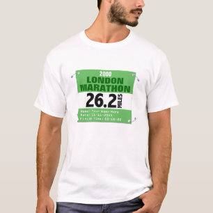 London Marathon Runner, 26.2 Miles gepersonaliseer T-shirt