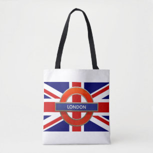 London Metro Sign Britse vlag Tote Bag