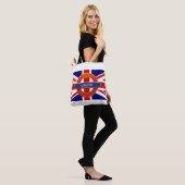 London Metro Sign Britse vlag Tote Bag (Op model)