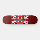 London Metro Sign Persoonlijk Skateboard (Horizontaal)