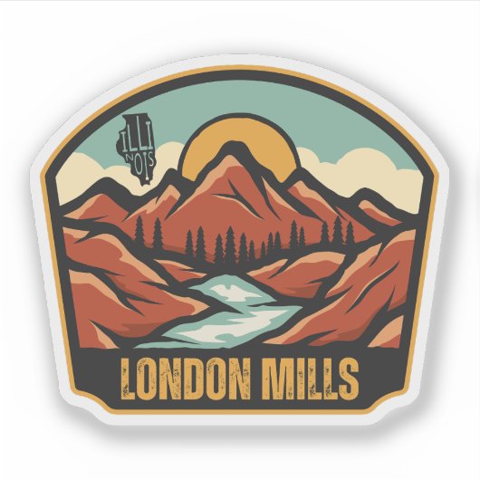 London Mills, Illinois  Sticker (Voorkant)