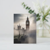 London Mist Big Ben Briefkaart (Staand voorkant)