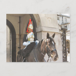 London, Mounted sentry in Whitehall Briefkaart