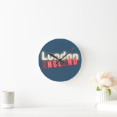 London Neon Lights Typography Ronde Klok (Huis)