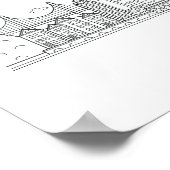London New York Paris San Francisco Skyline Poster (Hoek)
