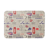 London Newspaper Pattern Badmat (Voorkant)