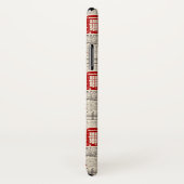 London Newspaper Pattern Case-Mate iPhone Case (Achterkant / rechts)