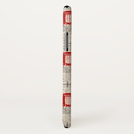 London Newspaper Pattern Case-Mate iPhone Case (Achterkant / rechts)