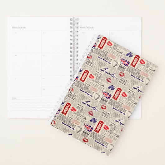 London Newspaper Pattern Planner (Display)
