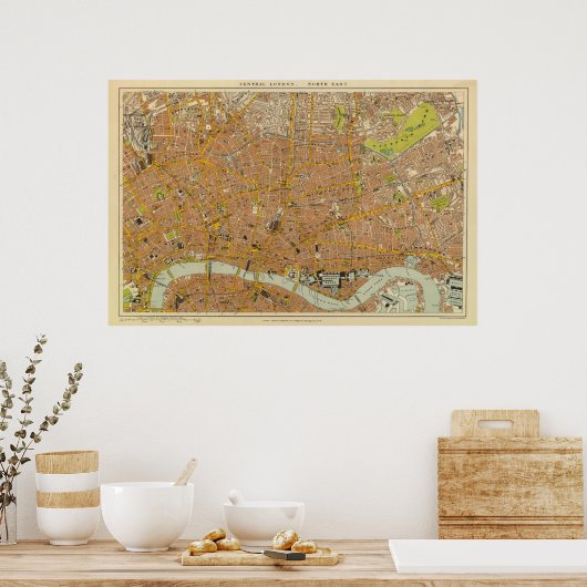 London Northeast Poster (Keuken)