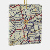 London Ontario  Map Keramisch Ornament (Rechts)