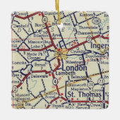 London Ontario  Map Keramisch Ornament (Voorkant)