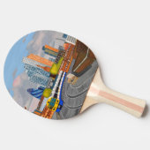 London Overground Ping Pong Paddles Tafeltennisbatje (Zijkant)
