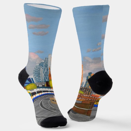 London Overground socks Sokken (Gebogen)