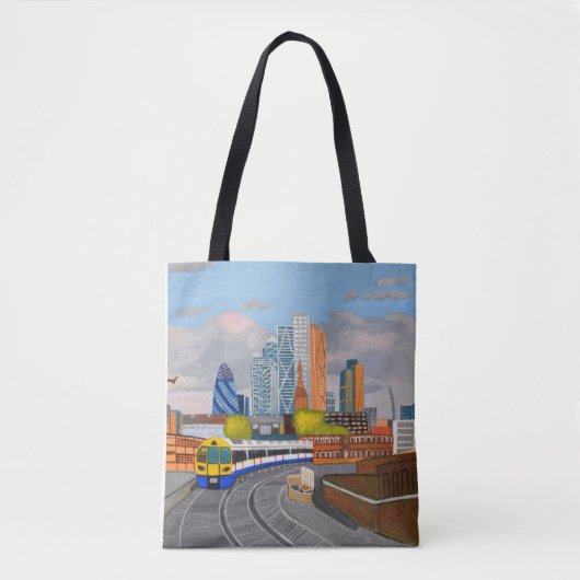 London Overground teddy Canvas tas (Voorkant)