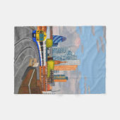 London Overground trein fleece deken  (Voorkant (Horizontaal))