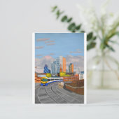 London Overland trein - Hoxton station Briefkaart (Staand voorkant)