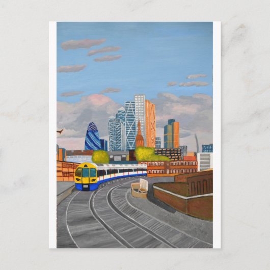 London Overland trein - Hoxton station Briefkaart (Voorkant)