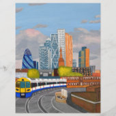 London Overland trein- Hoxton station kaart (Voorkant)