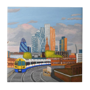 London Overland trein - Hoxton station Tegeltje