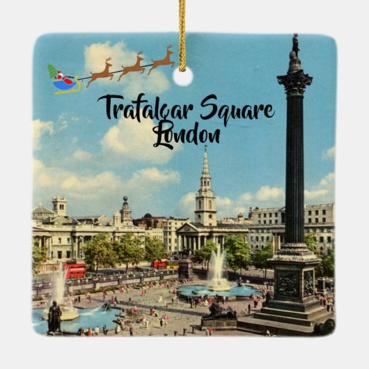 London Panoramic Kerstmis Ornament (Achterkant)