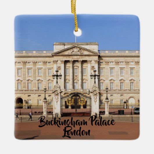 London Panoramic Kerstmis Ornament (Voorkant)