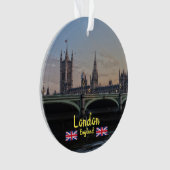 London Panoramic Kerstmis Ornament (voorkant)