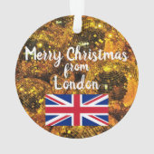 London Panoramic Kerstmis Ornament (achterkant)