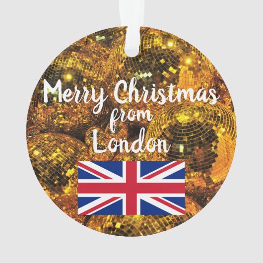 London Panoramic Kerstmis Ornament (achterkant)