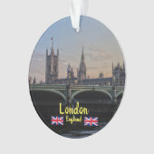 London Panoramic Kerstmis Ornament (voorkant)