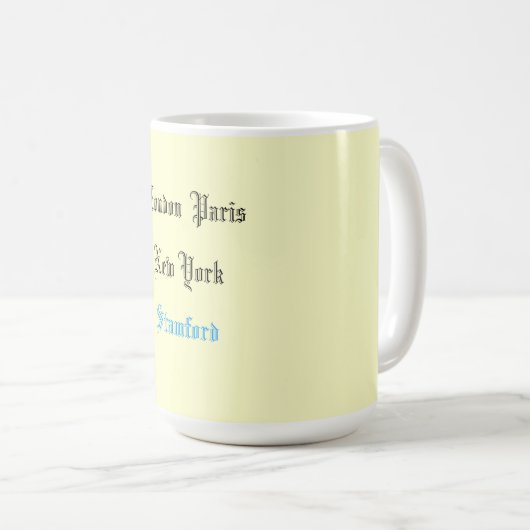 "London Paris New York" Coffee Mok (Voorkant rechts)