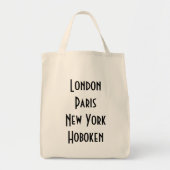 London Paris New York Hoboken Tote Bag (Voorkant)