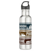 London Paris Rome Waterfles (Voorkant)