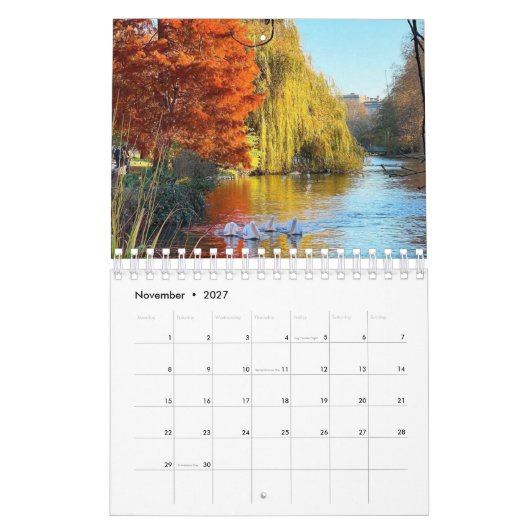 London Park Wildlife Tranquility Kalender (Nov 2027)