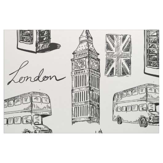 London Pattern Stof (Fat Quarter)