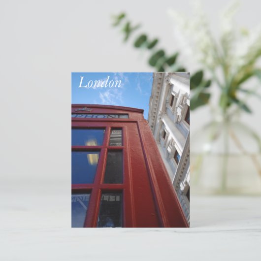 London Phone Booth Briefkaart (Staand voorkant)
