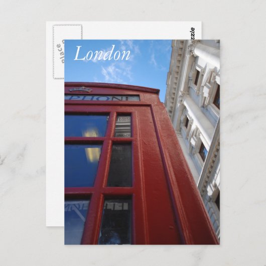 London Phone Booth Briefkaart (Voorkant / Achterkant)
