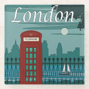 London Phone Booth Onderzetter