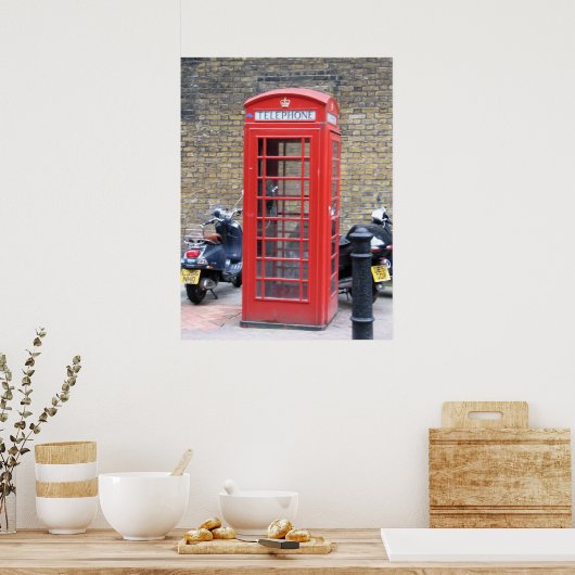 London Phone Booth Poster (Keuken)