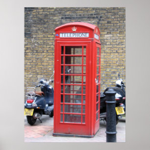 London Phone Booth Poster