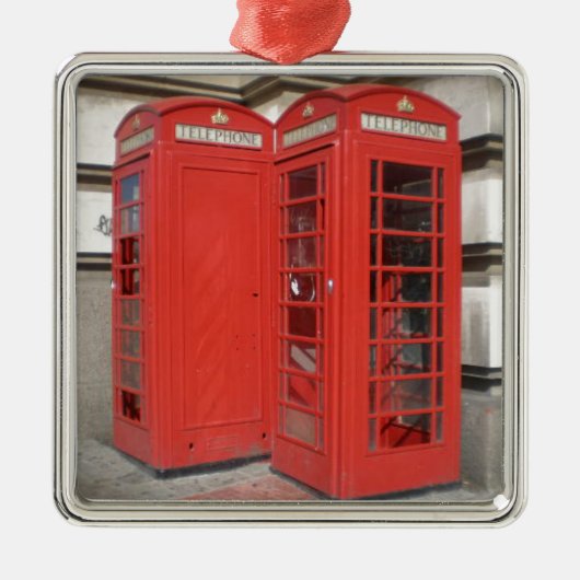 London Phone Booth Products Metalen Ornament (Voorkant)