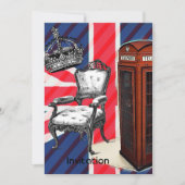 London phone booth Victoriaans crown union jack Kaart (Voorkant)