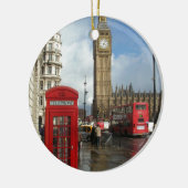 London Phone box & Big Ben (St.K.) Keramisch Ornament (Links)