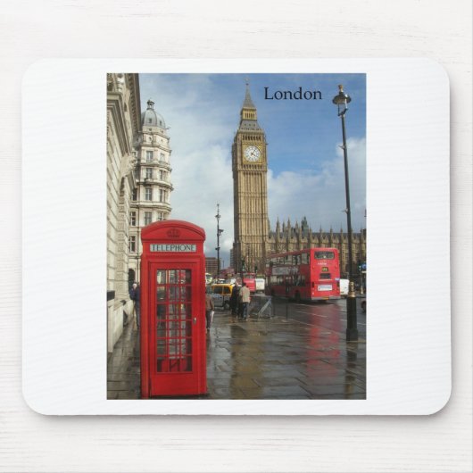 London Phone box & Big Ben (St.K.) Muismat (Voorkant)
