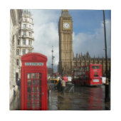 London Phone box & Big Ben (St.K.) Tegeltje (Voorkant)