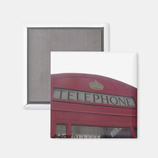 London Phone Box Magneet (Voorkant / Achterkant)
