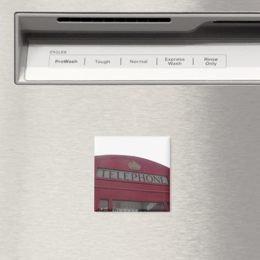 London Phone Box Magneet (Insitu (Vaatwasser))