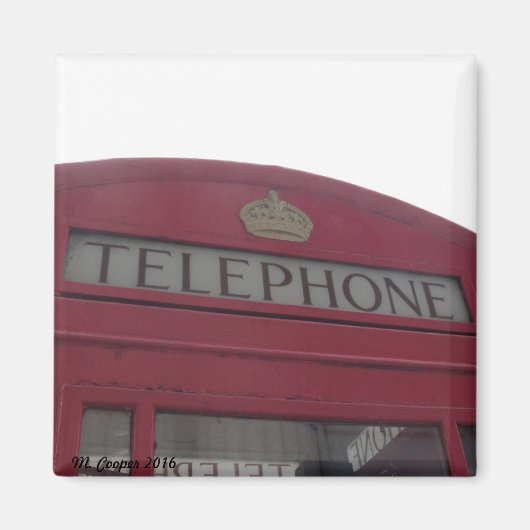 London Phone Box Magneet (Voorkant)